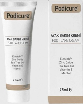 PODICURE Ayak Bakım Kremi, Çatlak Ayak Bakımı, Kuru Topuk Bakımı, Çay Yaprağı Yağı, E Vitamini, 75 Ml