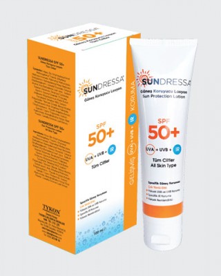 Sundressa Turkish Sunscreen, Unique IR protection Sunscreen, Sun Protection Factor SPF 50+, All Skin Types, Sundressa Sunscreen Lotion 100ml