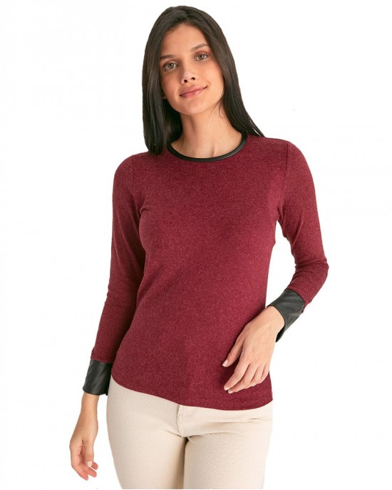 Casual Long Sleeve Shirt, Crewneck Blouse Tops