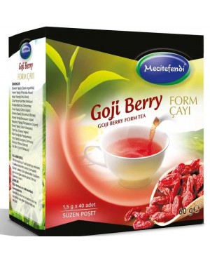 Turkish Goji Berry Tea, Herbal Tea, Boost Metabolism, Immune Boosting, Slimming, 40 sachets x 1.5 gr