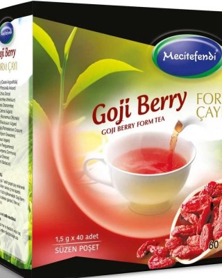 Turkish Goji Berry Tea, Herbal Tea, Boost Metabolism, Immune Boosting, Slimming, 40 sachets x 1.5 gr
