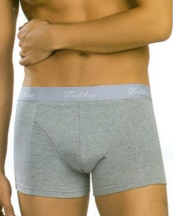 Boxer for Men, Men's Boxer, Turkish Men's Panties, Boxer without Buttons, Grey Color