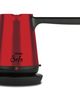 ماكينة صنع القهوة التركية Vestel Sefa Kırmızı İnox, ماكينات قهوة تركية, ماكينة قهوة متعددة الاستعمالات, أفضل ماكينة قهوة للمنزل, أفضل ماكينة قهوة للمقاهي, ماكينة صنع جميع أنواع القهوة
