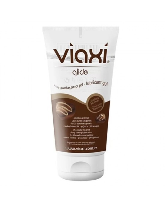 Viaxi Glide Chocolate Flavored Sexual Lubricant Gel 100 ml - Enjoyable and Healthy Intimacy
