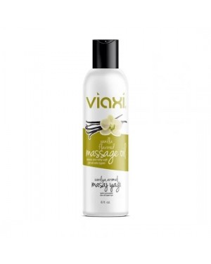 Viaxi Vanilla Massage Oil, 7 Carrier Oils with Vanilla Aroma, Relaxing and Intimate Massage Oil, 177ml