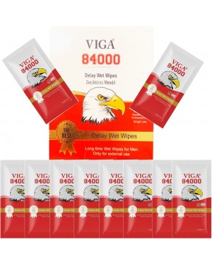 Vega 84000 Delay Wipes - Red Wet Wipes for Prolonged Intimate Moments and Control, Made in Germany, 10 Wipes X 3 Ml Vega 84000 Delay Wipes - Red Wet Wipes for Prolonged Intimate Moments and Control, Made in Germany, 10 Wipes X 3 Ml