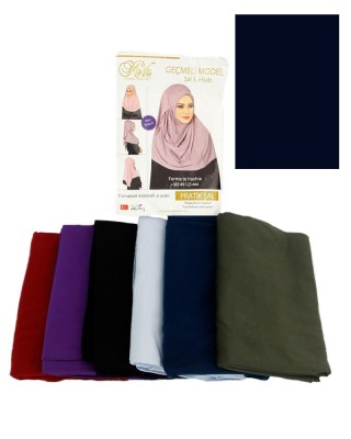 Turkish Women's Hijab, Half Full Coverage, Islamic Design,  One Piece Hijab and Shawl