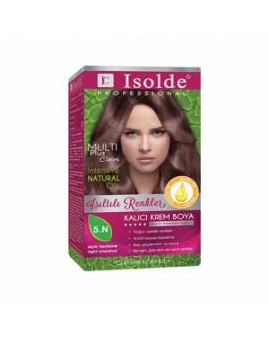Isolde Multi Plus, Turkish Permanent Herbal Haircolor Cream,5.N, light chestnut,135 ml