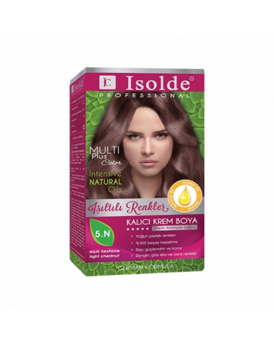 Isolde Multi Plus, Turkish Permanent Herbal Haircolor Cream,5.N, light chestnut,135 ml