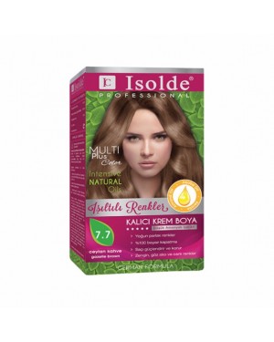 Isolde Multi Plus, Turkish Permanent Herbal Haircolor Cream,7.7, Gazelle brown,135 ml