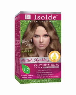 صبغة الشعر بالأعشاب, آيزولد مالتي بلس, تركيبة الزيوت النباتية, 7.7, بني غزالي, 135 مل