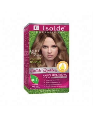 Isolde Multi Plus, Turkish Permanent Herbal Haircolor Cream,8.7 gazelle light beige, 135 ml