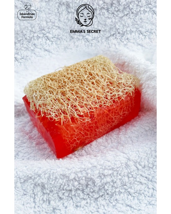 Harmonious Blend Natural Rose and Pumpkin Fiber Soap for Refined Skincare Bliss, Scandinavian Blend, 3×125 gr