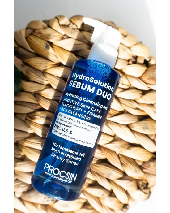 PROCSIN Hydrosolution: Ultimate Anti-Acne and Oil-Balancing Facial Cleansing Gel Vegan (200 ML)