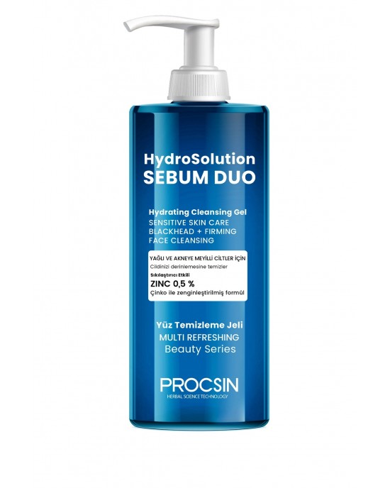 PROCSIN Hydrosolution: Ultimate Anti-Acne and Oil-Balancing Facial Cleansing Gel Vegan (200 ML)