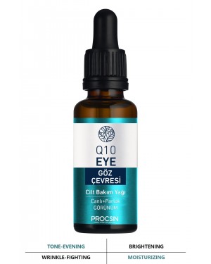 PROCSIN Q10 Eye Contour Brightening and Anti-Wrinkle Care Oil 20 ML: The Ultimate Turkish Beauty Solution for Ageless Eyes PROCSIN Q10 Eye Contour Brightening and Anti-Wrinkle Care Oil 20 ML: The Ultimate Turkish Beauty Solution for Ageless Eyes