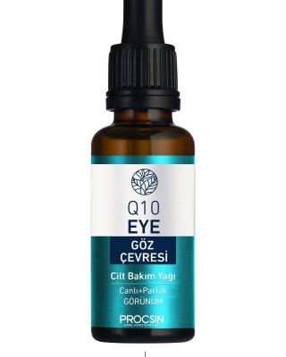  زيت PROCSIN Q10 للعنابة بمحيط العين, مُشرق ومُضاد للتجاعيد والهالات السوداء 20 مل: السر التركي لجمال العيون الشابة