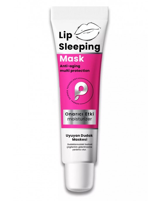PROCSIN Lip Sleeping Overnight Mask, Say Goodbye to Barcode Lines, Murumuru, Shea Butter 15 ML