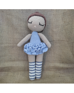 Girl Toy Amigurumi, Doll for Kids, Amigurumi Doll, Crochet Doll, 100% Organic Syrian Handmade Soft Amigurumi Toy, Amigurumi Sleeping Friend