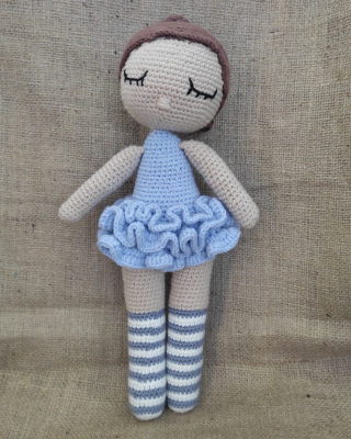 Girl Toy Amigurumi, Doll for Kids, Amigurumi Doll, Crochet Doll, 100% Organic Syrian Handmade Soft Amigurumi Toy, Amigurumi Sleeping Friend