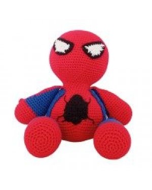 Amigurumi Spider-Man Crochet Toy, Doll for Kids, Amigurumi Doll, Crochet Doll, 100% Organic Syrian Handmade Soft Amigurumi Toy, Amigurumi Sleeping Friend
