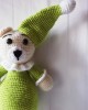 Amigurumi Bear toy, Doll for Kids, Amigurumi Doll, Crochet Doll, 100% Organic Syrian Handmade Soft Amigurumi Toy, Amigurumi Sleeping Friend