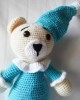 Amigurumi Bear toy, Doll for Kids, Amigurumi Doll, Crochet Doll, 100% Organic Syrian Handmade Soft Amigurumi Toy, Amigurumi Sleeping Friend