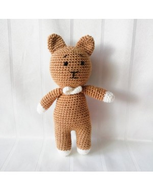 Amigurumi Little Bear toy, Doll for Kids, Amigurumi Doll, Crochet Doll, 100% Organic Syrian Handmade Soft Amigurumi Toy, Amigurumi Sleeping Friend
