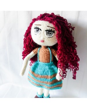 Girl Toy Amigurumi, Doll for Kids, Amigurumi Doll, Crochet Doll, 100% Organic Syrian Handmade Soft Amigurumi Toy, Amigurumi Sleeping Friend