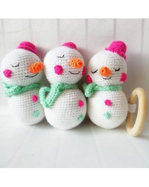 Amigurumi Snowman toy, Doll for Kids, Amigurumi Doll, Crochet Doll, 100% Organic Syrian Handmade Soft Amigurumi Toy, Amigurumi Sleeping Friend