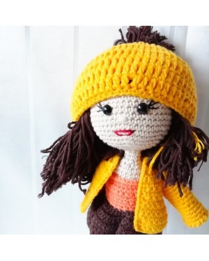 Girl Toy Amigurumi, Doll for Kids, Amigurumi Doll, Crochet Doll, 100% Organic Syrian Handmade Soft Amigurumi Toy, Amigurumi Sleeping Friend