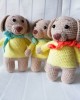 Dog Crochet Toy, Doll for Kids, Amigurumi Doll, Crochet Doll, 100% Organic Syrian Handmade Soft Amigurumi Toy, Amigurumi Sleeping Friend