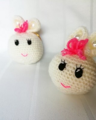 Keychain Amigurumi, Doll for Kids, Amigurumi Doll, Crochet Doll, 100% Organic Syrian Handmade Soft Amigurumi Toy, Amigurumi Sleeping Friend