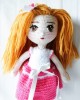 Girl Toy Amigurumi, Doll for Kids, Amigurumi Doll, Crochet Doll, 100% Organic Syrian Handmade Soft Amigurumi Toy, Amigurumi Sleeping Friend