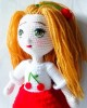 Girl Toy Amigurumi, Doll for Kids, Amigurumi Doll, Crochet Doll, 100% Organic Syrian Handmade Soft Amigurumi Toy, Amigurumi Sleeping Friend