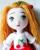 Girl Toy Amigurumi, Doll for Kids, Amigurumi Doll, Crochet Doll, 100% Organic Syrian Handmade Soft Amigurumi Toy, Amigurumi Sleeping Friend