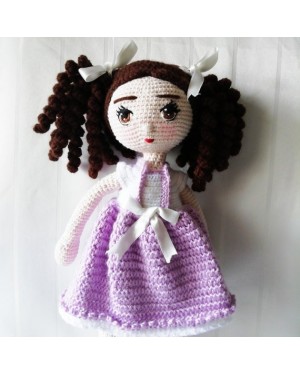 Girl Toy Amigurumi, Doll for Kids, Amigurumi Doll, Crochet Doll, 100% Organic Syrian Handmade Soft Amigurumi Toy, Amigurumi Sleeping Friend