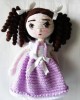 Girl Toy Amigurumi, Doll for Kids, Amigurumi Doll, Crochet Doll, 100% Organic Syrian Handmade Soft Amigurumi Toy, Amigurumi Sleeping Friend