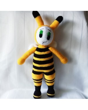 Amigurumi Bee Crochet Toy, Doll for Kids, Amigurumi Doll, Crochet Doll, 100% Organic Syrian Handmade Soft Amigurumi Toy, Amigurumi Sleeping Friend