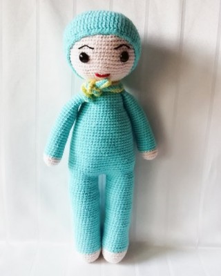 Boy Toy Amigurumi, Doll for Kids, Amigurumi Doll, Crochet Doll, 100% Organic Syrian Handmade Soft Amigurumi Toy, Amigurumi Sleeping Friend