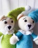 Amigurumi Bear toy, Doll for Kids, Amigurumi Doll, Crochet Doll, 100% Organic Syrian Handmade Soft Amigurumi Toy, Amigurumi Sleeping Friend