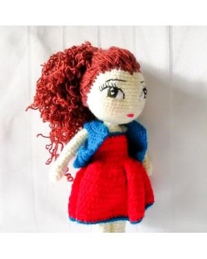 Girl Toy Amigurumi, Doll for Kids, Amigurumi Doll, Crochet Doll, 100% Organic Syrian Handmade Soft Amigurumi Toy, Amigurumi Sleeping Friend
