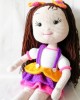 Large Amigurumi Girl, Doll for Kids, Amigurumi Doll, Crochet Doll, 100% Organic Syrian Handmade Soft Amigurumi Toy, Amigurumi Sleeping Friend