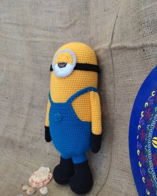 Sevimli Minyon, Çocuklar İçin Bebek, Amigurumi Bebek, Örgü Bebek, %100 Organik El Yapımı Yumuşak Amigurumi Oyuncak, Amigurumi Uyku Arkadaşı