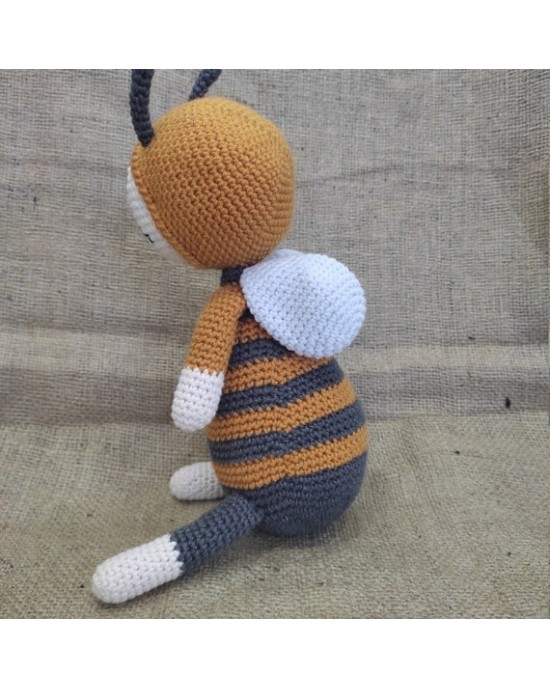 Bal Arısı Oyuncak, Çocuklar İçin Bebek, Amigurumi Bebek, Örgü Bebek, %100 Organik El Yapımı Yumuşak Amigurumi Oyuncak, Amigurumi Uyku Arkadaşı