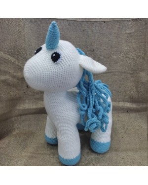 Amigurumi Unicorn Crochet Toy, Doll for Kids, Amigurumi Doll, Crochet Doll, 100% Organic Syrian Handmade Soft Amigurumi Toy, Amigurumi Sleeping Friend