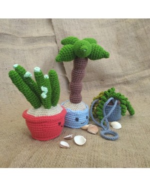 Amigurumi Mini Cute Plant Set, Doll for Kids, Amigurumi Doll, Crochet Doll, 100% Organic Syrian Handmade Soft Amigurumi Toy, Amigurumi Sleeping Friend