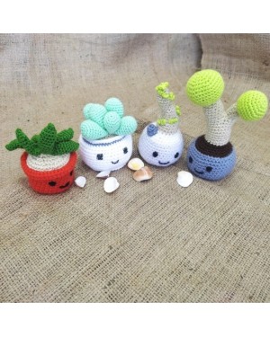 Amigurumi Mini Cute Plant Set, Doll for Kids, Amigurumi Doll, Crochet Doll, 100% Organic Syrian Handmade Soft Amigurumi Toy, Amigurumi Sleeping Friend