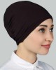 Ready Practical Snap-on Elastic Hijab Bonnet - Black