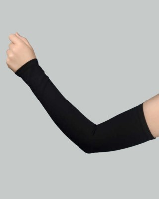 غطاء ذراع الحجاب العملي للصلاة, غطاء ذراع محتشم للنساء,  غطاء للذراع كم الحجاب من القطن - اللون الأسود